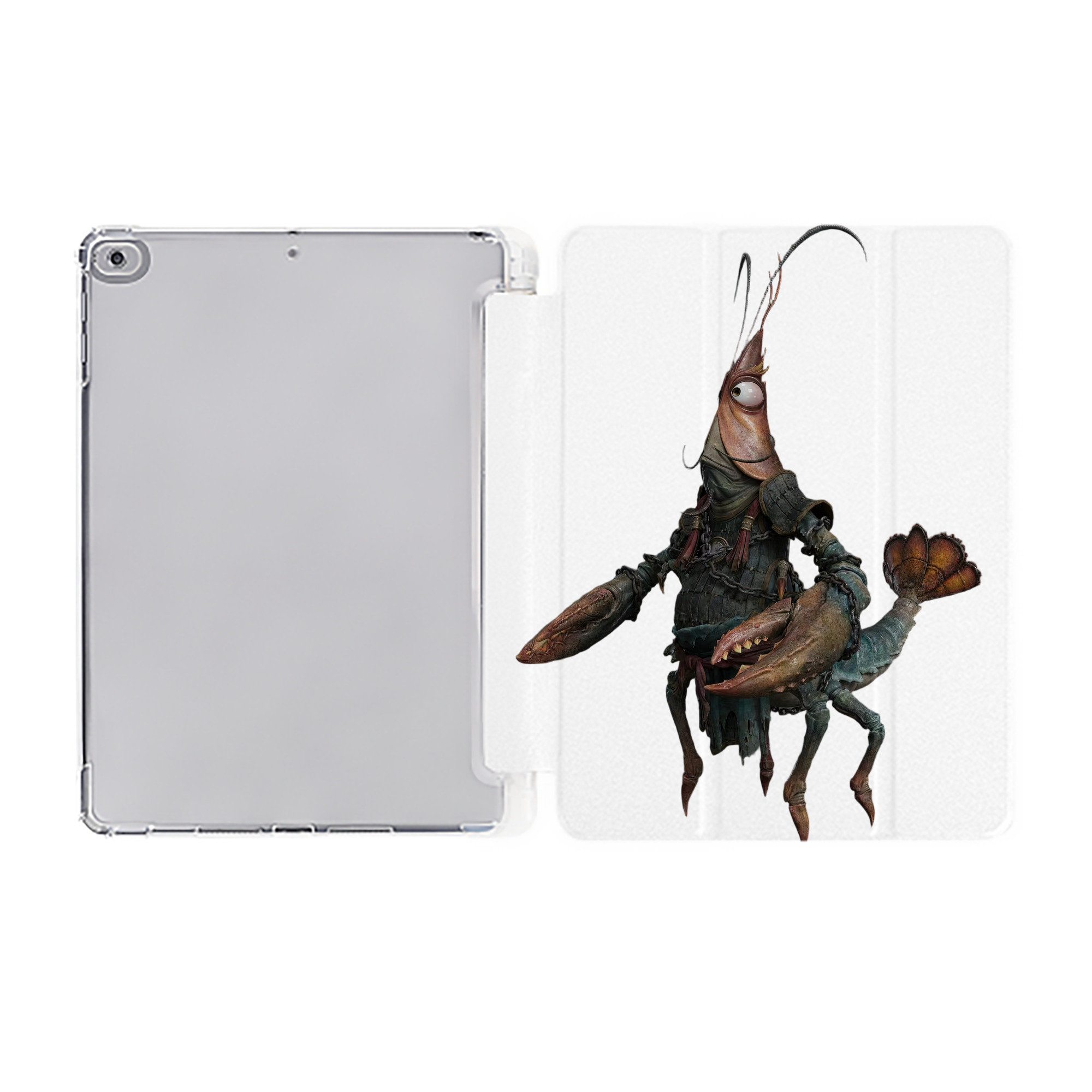 （画像用） Ne Zha 2 ナタ 魔童の大暴れ IPad ケース ペン収納付き 三つ折りスタンド PUレザー×シリコン 対応機種9.5/10.5/10.9インチ